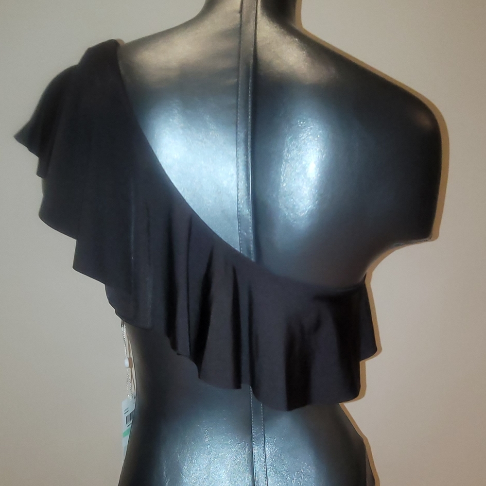 Trina Turk ATLAS ONE SHOULDER RUFFLE BANDEAU - Sizes 4, 8, 12 - Brand New - Picture 6 of 8